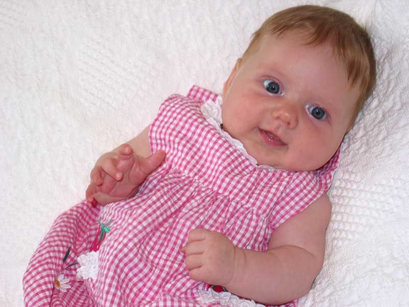 Age: 14 weeks "Ain't I cute"