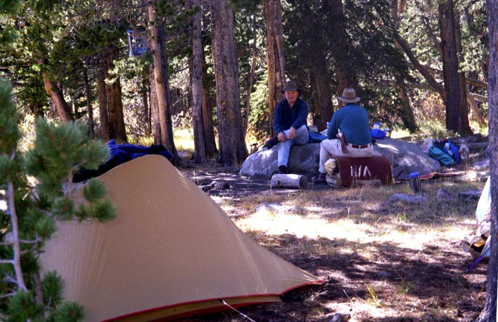 Friday was spent around camp and fishing. It wasn't the best camp site since we couldn't get as far off of the trail as we would have liked. But, it was home.
